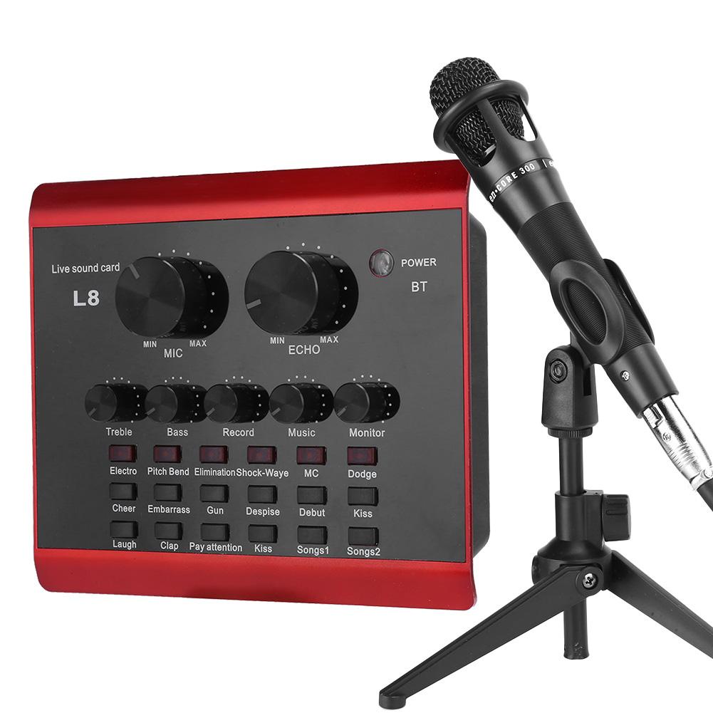 NGUYÊN BỘ SOUNDCARD + MIC L8 - ÂM THANH CỰC HAY