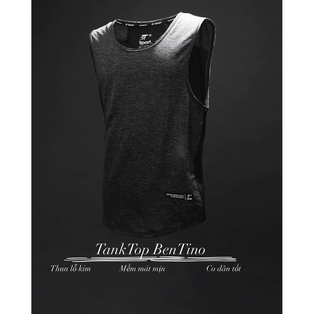 Áo thun ba lỗ, áo tanktop thể thao chất liệu thun climacool lỗ kim cao cấp