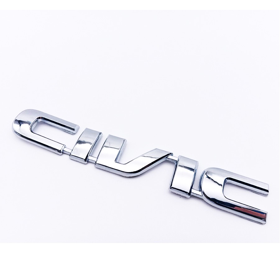 Miếng dán trang trí logo decal bằng nhựa ABS thay thế dành cho xe hơi Honda Civic