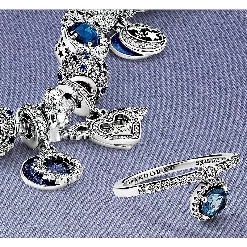 charm pan ALE bầu trời sao bạc s925 hàng cao cấp (hàng có sẵn )