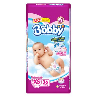 Bỉm dán Bobby XS36(dưới 5kg) CHÍNH HÃNG