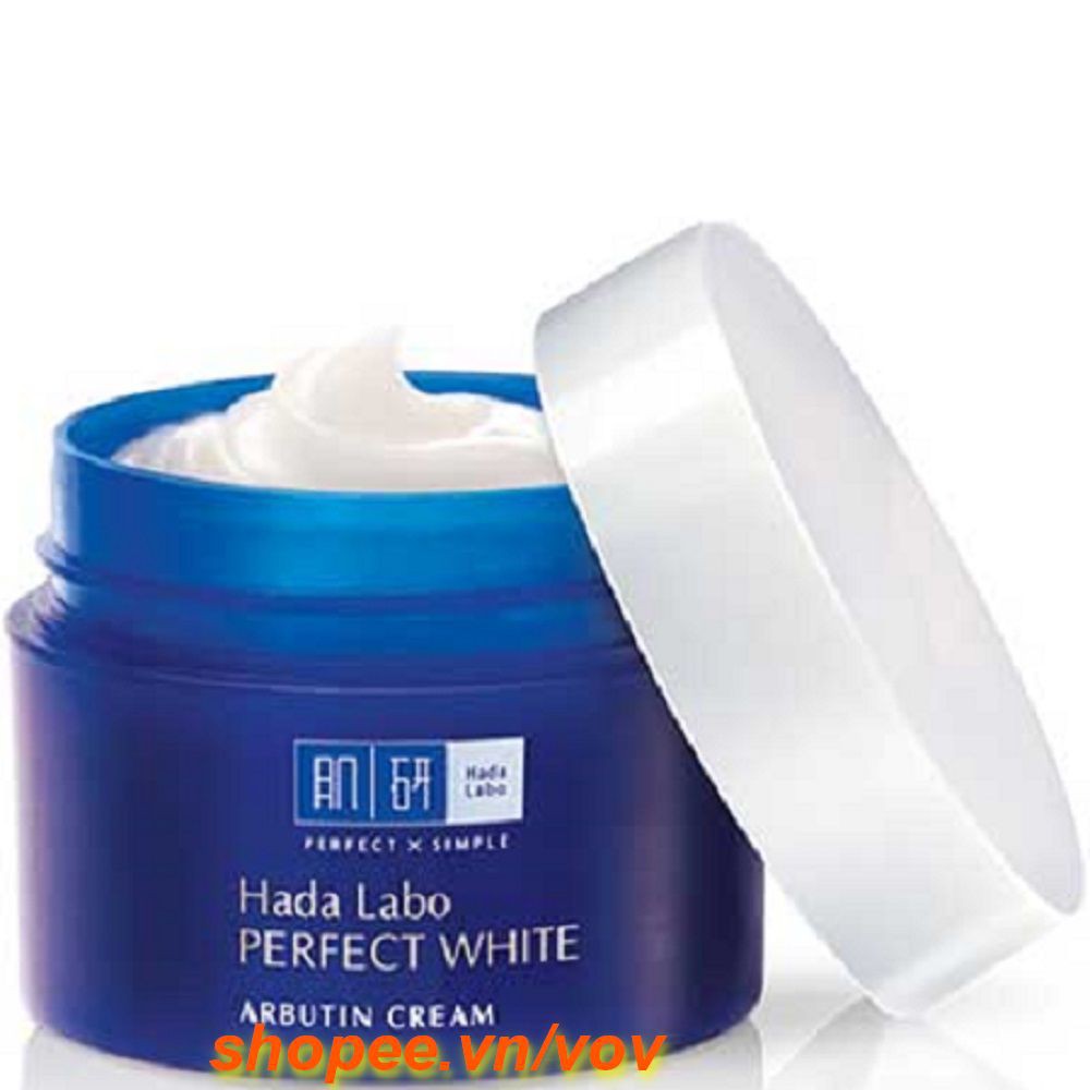 Kem dưỡng trắng mượt vượt trội Hada Labo Perfect White Arbutin Cream 50g 100% chính hãng, vov cung cấp và bảo trợ.