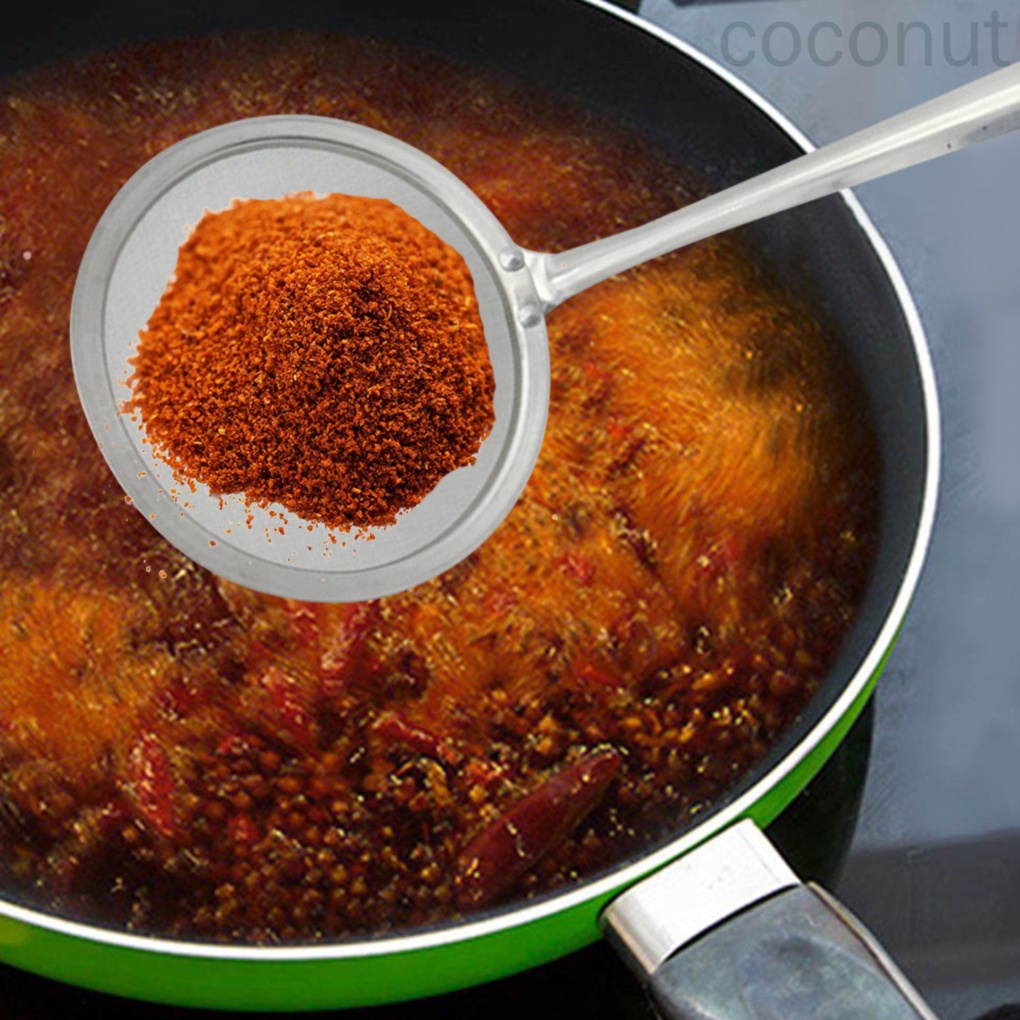 Dụng Cụ Lọc Dầu Bằng Thép Không Gỉ Có Tay Cầm Mở Rộng Tiện Dụng Cho Nhà Bếp