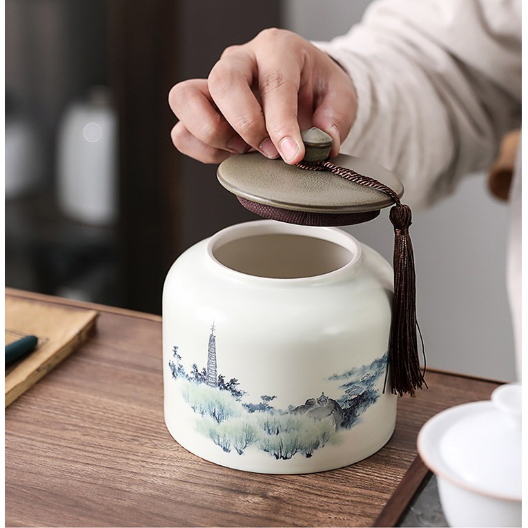 Hũ trà Tịnh Bảo Tháp