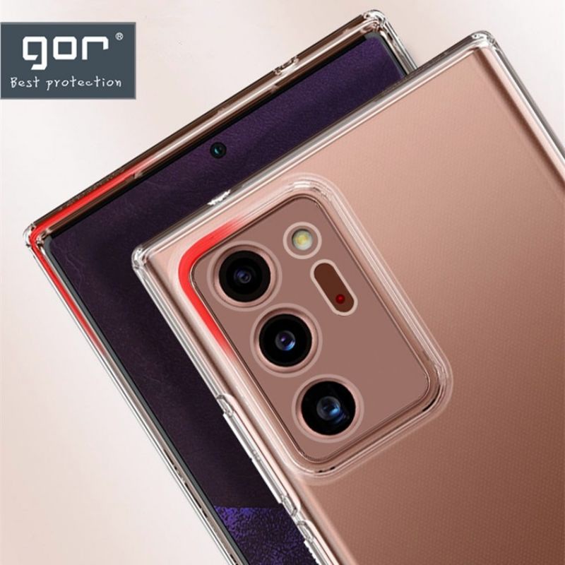Ốp Samsung Note 20 / 20 Ultra hãng Gor cao cấp trong suốt, siêu dẻo, dày 0.4mm siêu