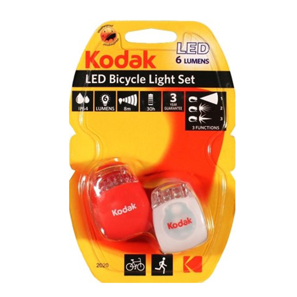 [Mã BMBAU50 giảm 7% đơn 99K] Bộ 2 Đèn Xe Đạp KODAK 3 Chức Năng Kèm 4 Pin Uncle Bills IB0253