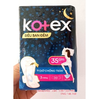 [ĐỦ KÍCH THƯỚC] BĂNG VỆ SINH KOTEX BAN ĐÊM