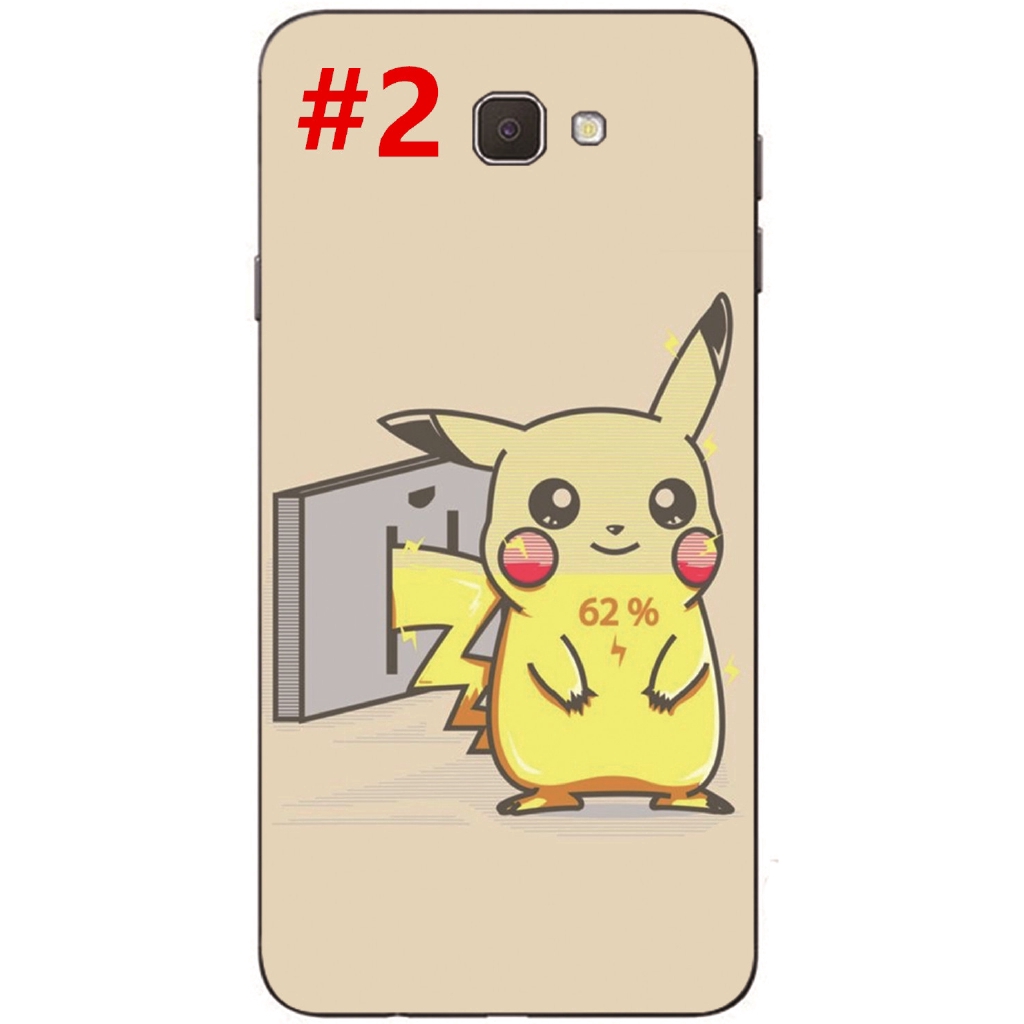 Ốp điện thoại TPU mềm họa tiết hoạt hình Pikachu cho Samsung Galaxy J5 Prime /J7 prime /ON7 2016