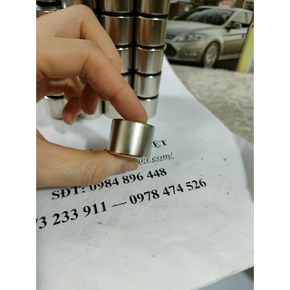 Nam châm siêu mạnh 25*20mm đất hiếm hình trụ tròn, nam châm khối siêu hít