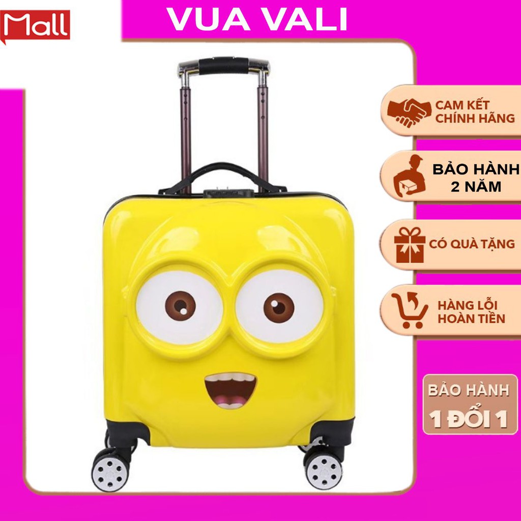 Hàng Nhập Khẩu_Vali Kéo cho bé minion  3 cảm xúc dễ thương cho bé giá rẻ nhất shopee ( HÀNG CÓ SẴN)