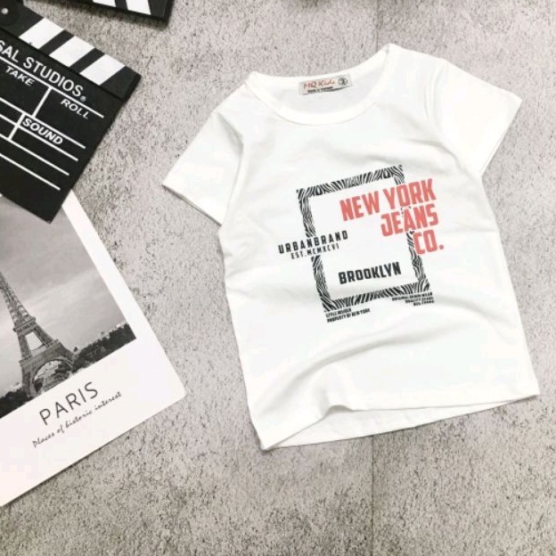 {20-32kg} Áo thun cộc tay bé trai size đại (100% cotton mềm mịn)