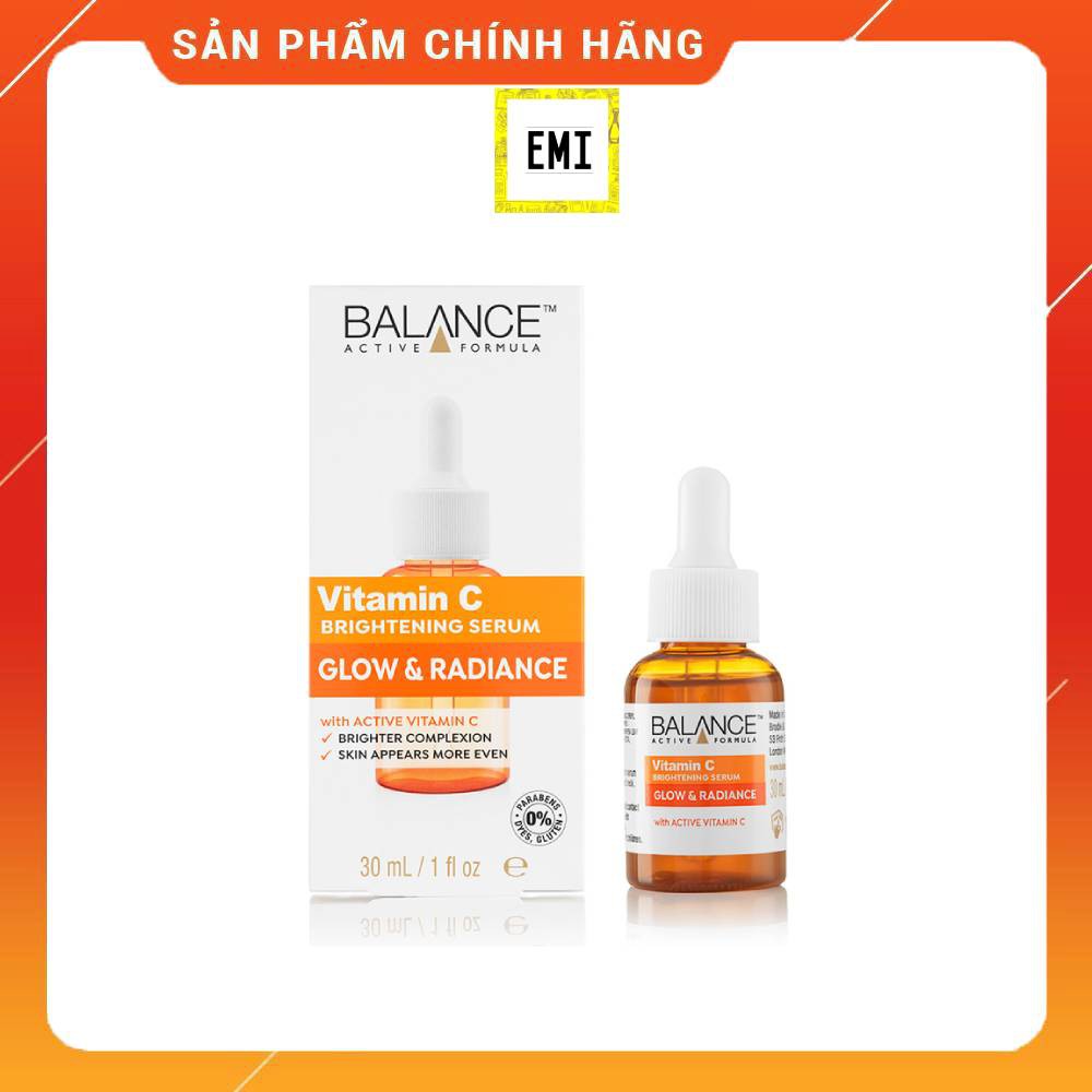 Serum Balance trắng da, trị thâm sau mụn active formula Vitamin C Brightening 30ml