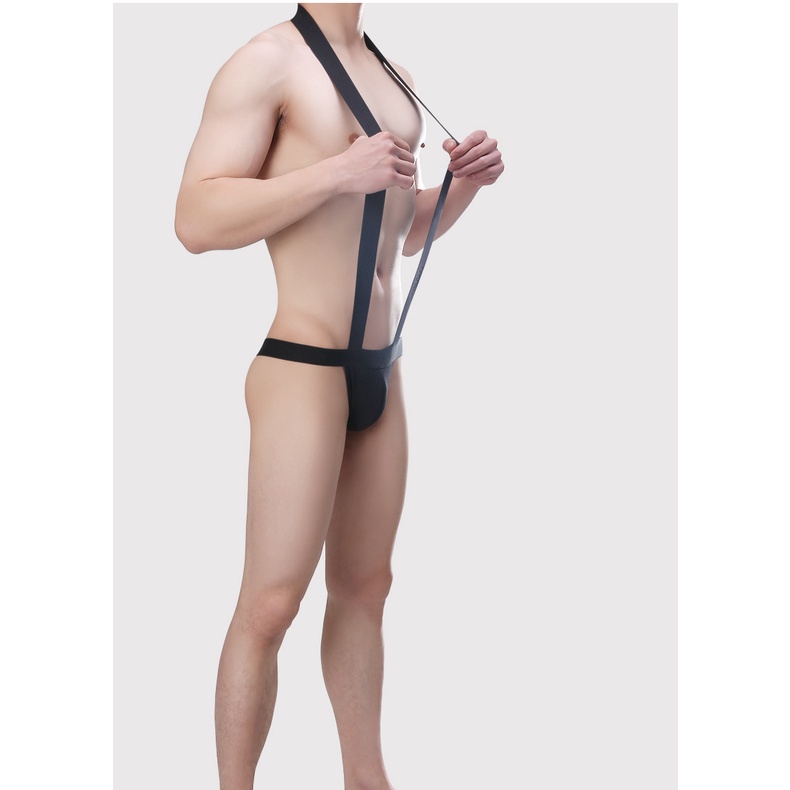 [free ship 50k + che tên đơn hàng] quần lót nam, quần lót dây áo liền quần, đai dây hở mông sexy (hình chụp tại shop)