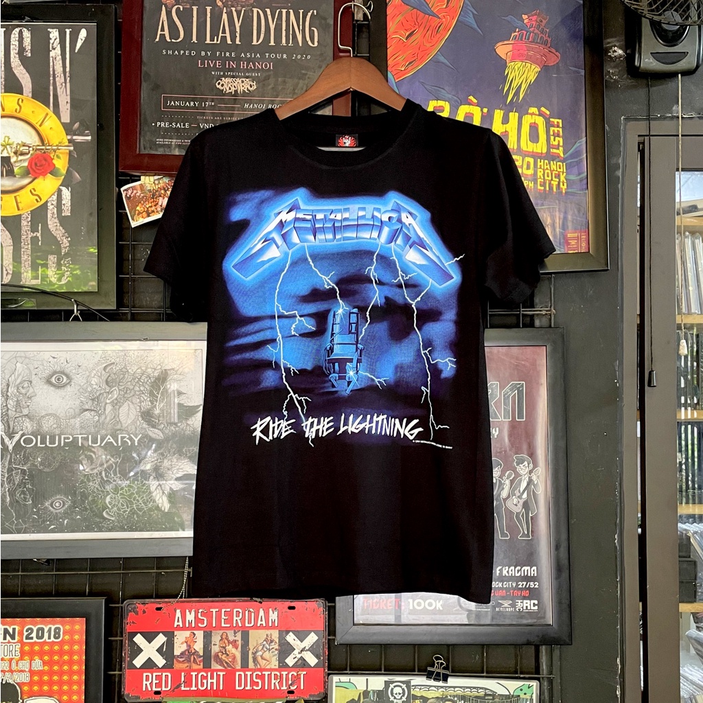 Áo Metallica TDM 1719 Rock band tee: áo phông 100% cottong - hàng Thái Lan dáng xuông over size nam nữ đều mặc được