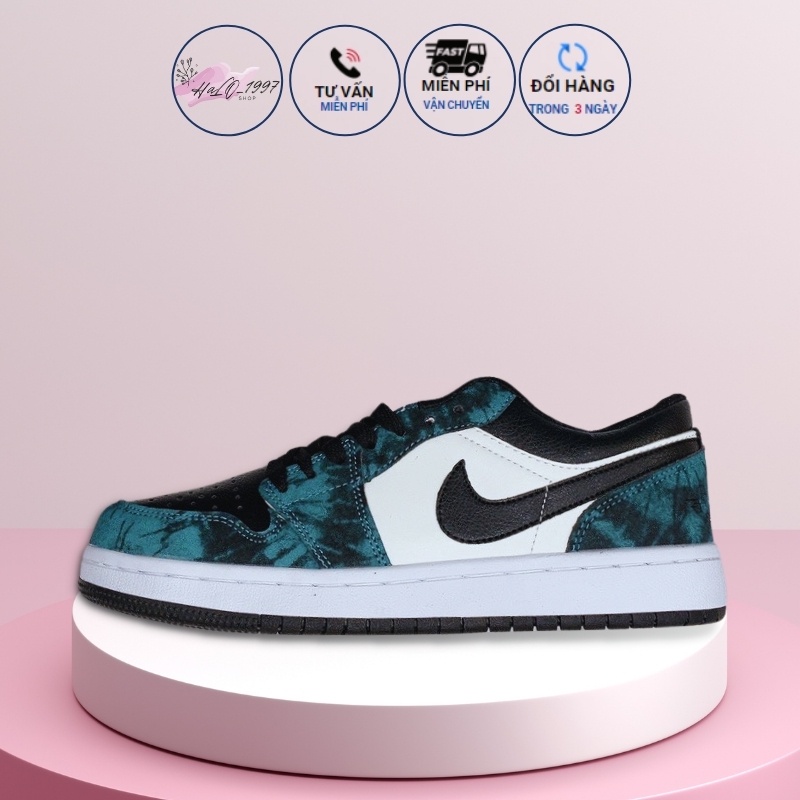 Giày Thể Thao Nam Nữ HOT 2021- Giày Sneaker J.D Thấp Xanh Loang Đi Học, Đi Chơi Phong Cách-Super Fullbox-Halo1997