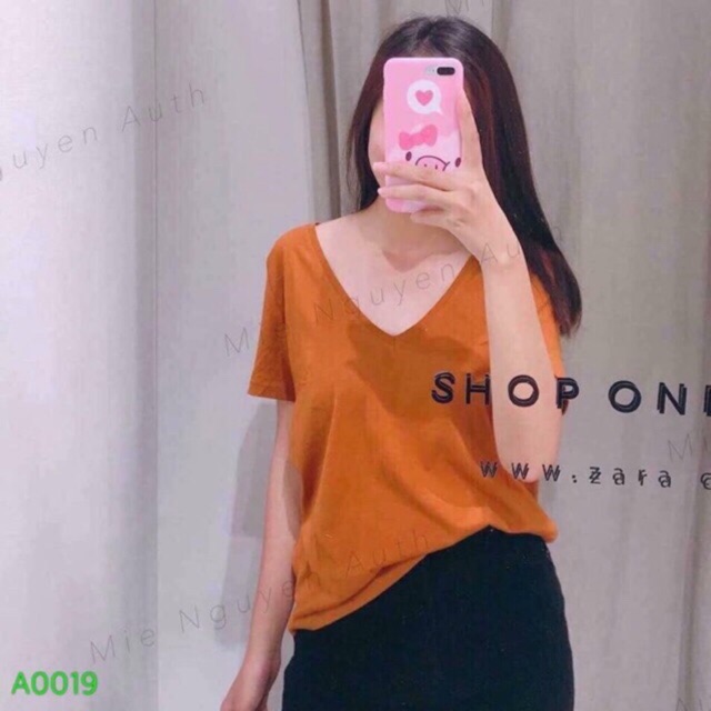 Áo phông nữ cổ tim( Combo 215k)