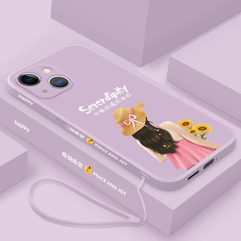 Ốp điện thoại QIANZI in hình cô gái thích hợp cho Iphone 12 Iphone 12 Pro Iphone 12 Pro Max Iphone 13 Iphone 13 Pro