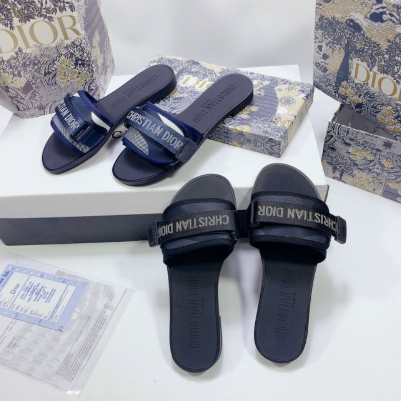 B(ẢNH THẬT) Dép Lê Nữ Quai Ngang Chữ Mềm Êm Fullbox Bill Túi Hãng Cao Cấp