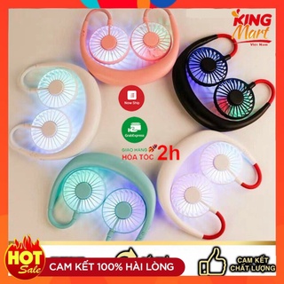 Deal hấp dấn quạt đeo cổ, quạt kẹp cổ, quạt thể thao tích điện siêu mát smart 1