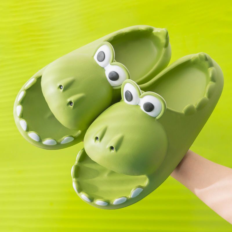 Dép Đi Biển Hình Khủng Long Mắt To Dễ Thương Cho Nữ