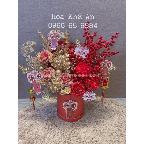 (Hoa Tết) Lẵng hoa Kim Tiền - Tài lộc may mắn, Thiết kế Khả An. Có Hoả Tốc HN
