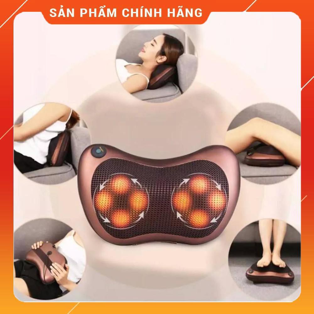 THAM RẺ THÌ ĐỪNG MUA Gối massage cổ vai gáy 8 bi hồng ngoại cao cấp