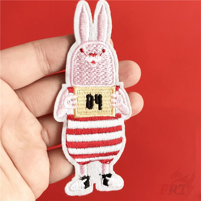 ☸ Usavich - Miếng Vá Thỏ Anime ☸ 1/2 Miếng Dán Patch Với Họa Tiết Thêu Hình Các Huy Hiệu
