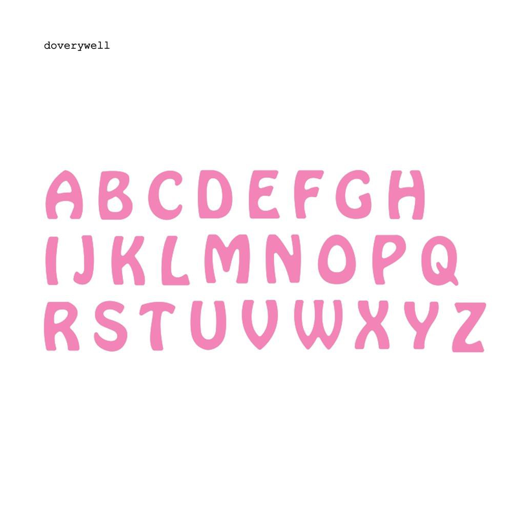 Set khuôn cắt giấy bằng kim loại tạo hình chữ cái