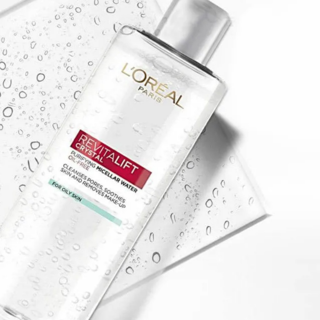 Nước Tẩy Trang Loreal Revitalift Crystal Purifying Micellar Water Dành Cho Da Dầu 400ml