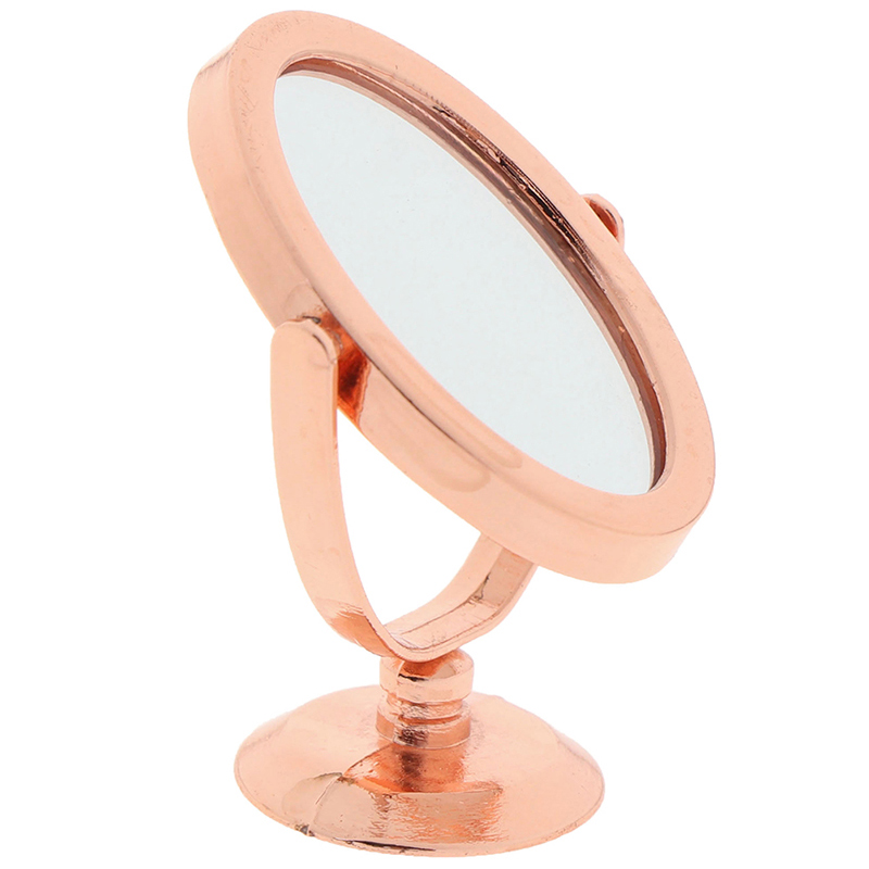 Gương Kim Loại Màu Vàng / Bạc / Vàng Hồng Trang Trí Nhà Búp Bê