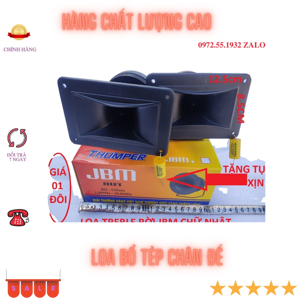 Đôi loa tép rời củ kèn ren xoáy vành nhựa chất âm hay cho dàn âm thanh - giá 1 đôi
