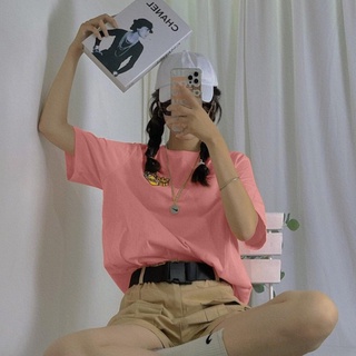  Áo Thun BOO Nữ Dáng Cơ Bản 100% Cotton Cao Cấp Thêu Hình Bia Và Mực Trên Ngực Trái Cá Tính Dành Cho Gen Z