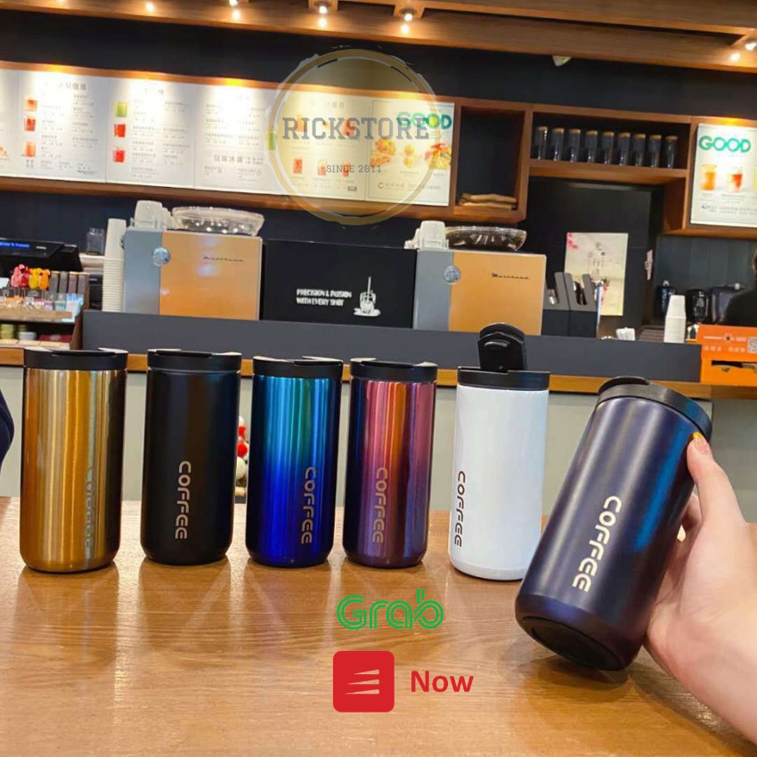Bình Giữ Nhiệt Khắc Tên Coffee Holic 2 Inox Cao Cấp 550ml Bảo Hành 6 tháng- Rick Store