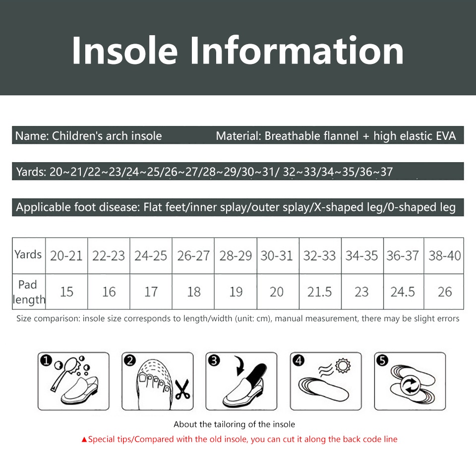 Miếng Lót Giày Thể Thao Hỗ Trợ Chăm Sóc Bàn Chân Cho Trẻ Em