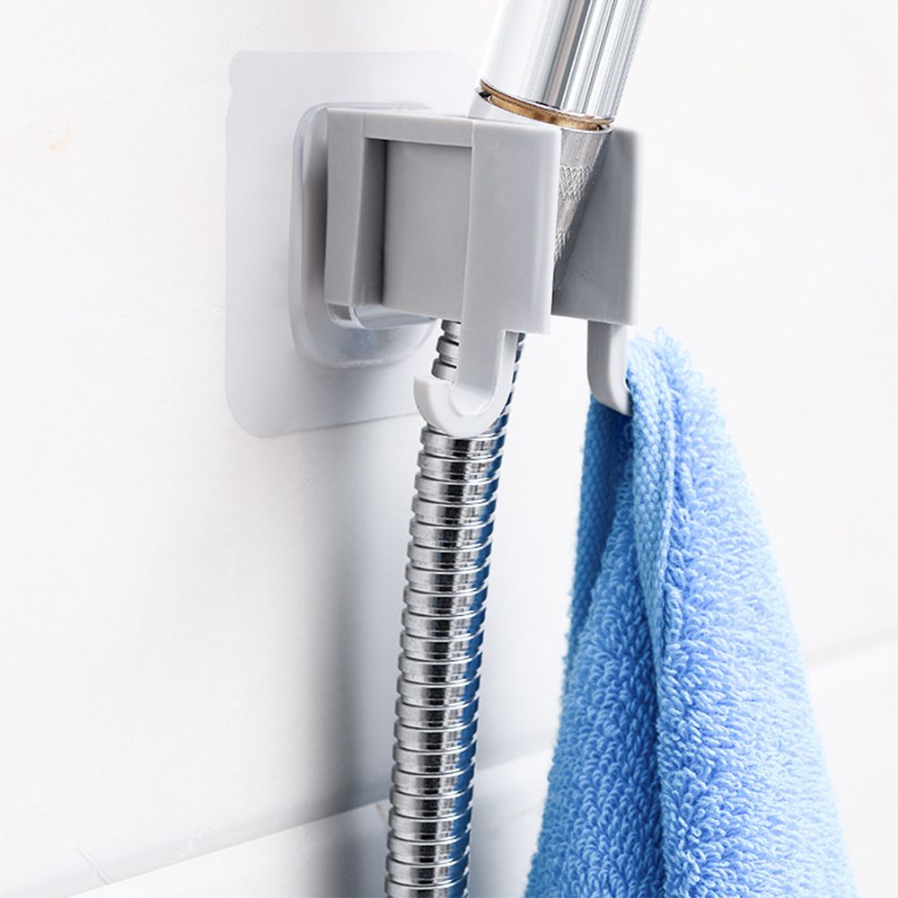 Kẹp đỡ đầu vòi hoa sen gắn tường không cần khoan lỗ tùy chọn màu sắc cho nhà tắm