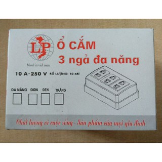 10 ổ cắm 3 ngả đa năng