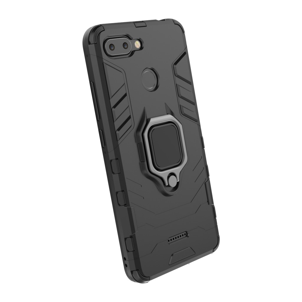 Ốp lưng Redmi 10 / Redmi 12 / Redmi 6 / Redmi 6A chống sốc Iron Man Iring giá đỡ chân đế cao cấp