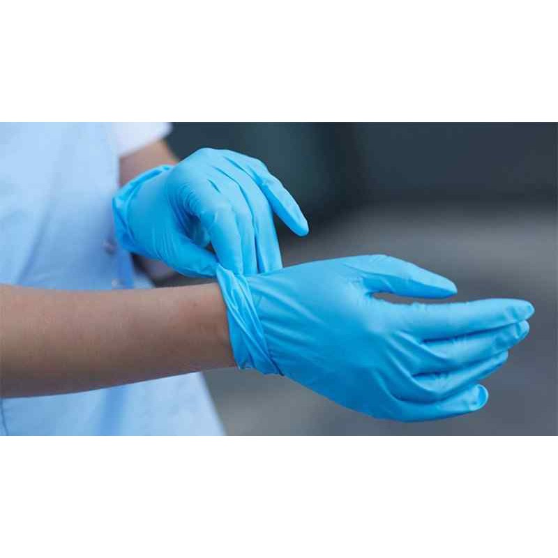 HOT găng tay cs y tế Malaysia VGLOVE trắng + xanh ( sizeS-> XXL)