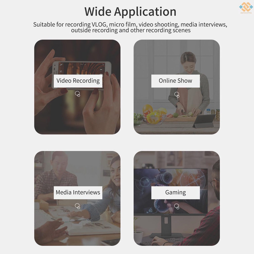 Micro Mini USB 360 độ cho máy tính°Micro thu âm đa hướng giắc cắm và sử dụng cho máy tính PC Laptop | BigBuy360 - bigbuy360.vn