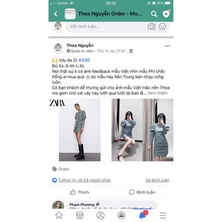 Trả order váy áo Zara
