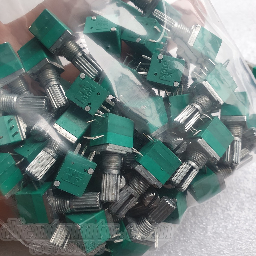 Biến Trở - Chiết áp Đôi - Đơn có công tắc Volume 5, 6 chân RK097NS RV097NS5K 1K 5K 10K 20K 50K 100K 500K