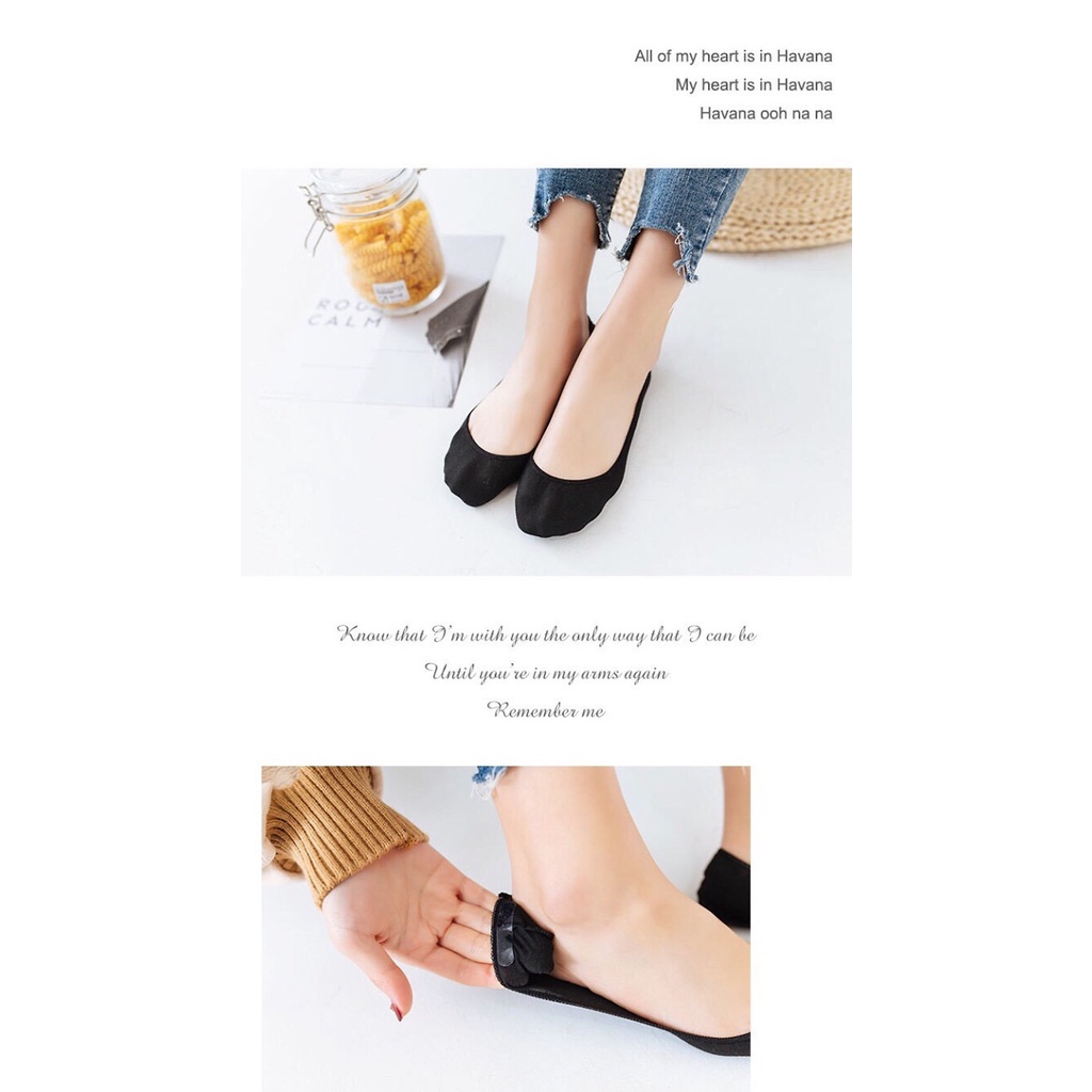 Combo 10 Đôi Tất Nửa Bàn Chân Nữ , Tất Hài Nữ Lali Hàn Quốc Vải Dệt Co Giãn Khử Mùi Siêu Dai, Chống Trượt _ TSDL 43