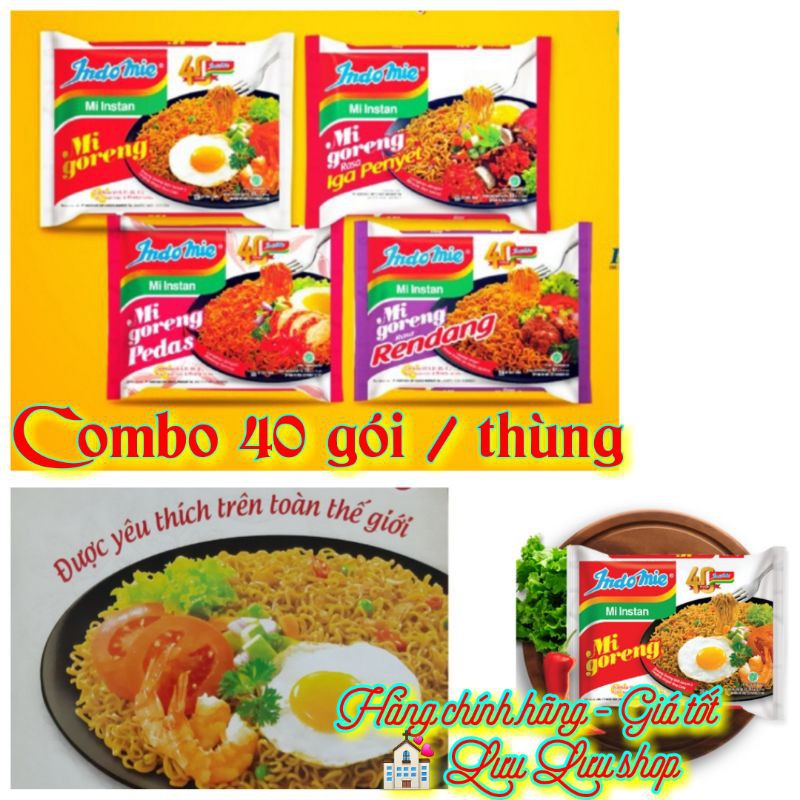 Thùng mì goreng indomie 40 gói