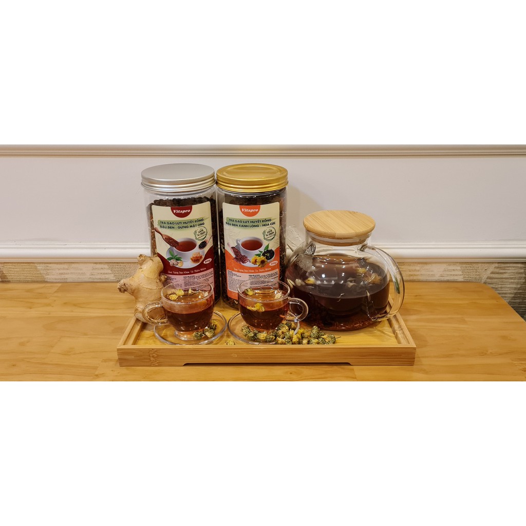 Trà giảm cân-thanh lọc 🌻 TRÀ GẠO LỨT ĐẬU ĐEN XANH LÒNG HOA CÚC