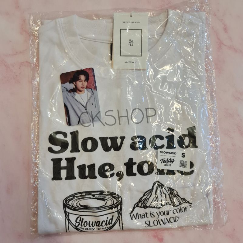 Áo NCT Slowacid kèm card Jungwoo như ảnh