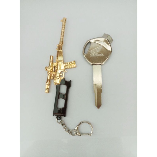 Phôi chìa khóa inox xe AriBlade , Future neo và các dòng xe dưới 2010 + Móc khóa PUBG