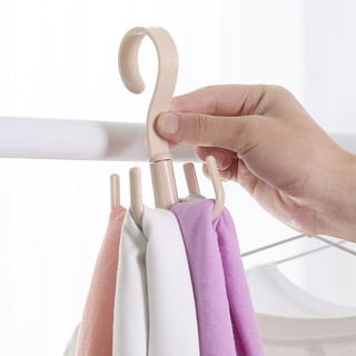 MÓC NHỰA TREO ĐỒ 4 CHẤU ĐA NĂNG XOAY TIỆN LỢI để treo quần áo, khăn, vớ, giày dép,...