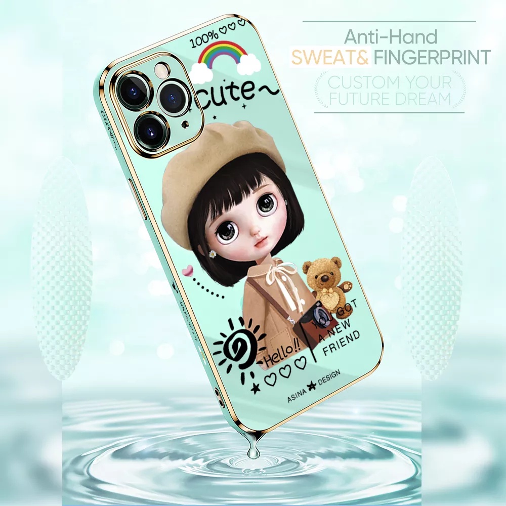 Ốp điện thoại QIANZI thích hợp cho iPhone xr xs max x iPhone 7plus 8plus i6 6s 7 8 se2020 se2022 6plus 6s plus