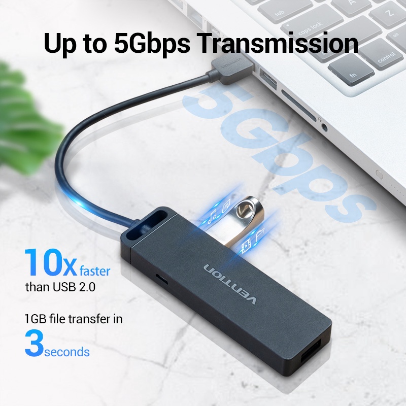 Bộ Chia HOCO Chuyển Đổi Cổng USB 3.0 Hoặc Type C 3.1 Với Cổng Nguồn Micro Cho MacBook Surface Pro PC