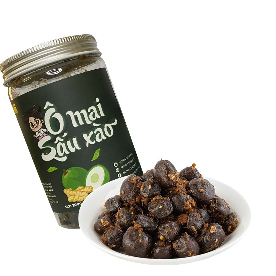 Sấu xào gừng Trạm ngọt Yumi Ô mai xí muội cay ngọt ăn vặt thơm ngon